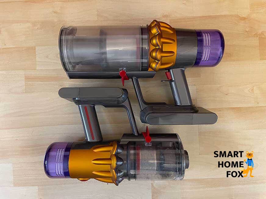 Dyson V15 Detect vs V12 Slim Design